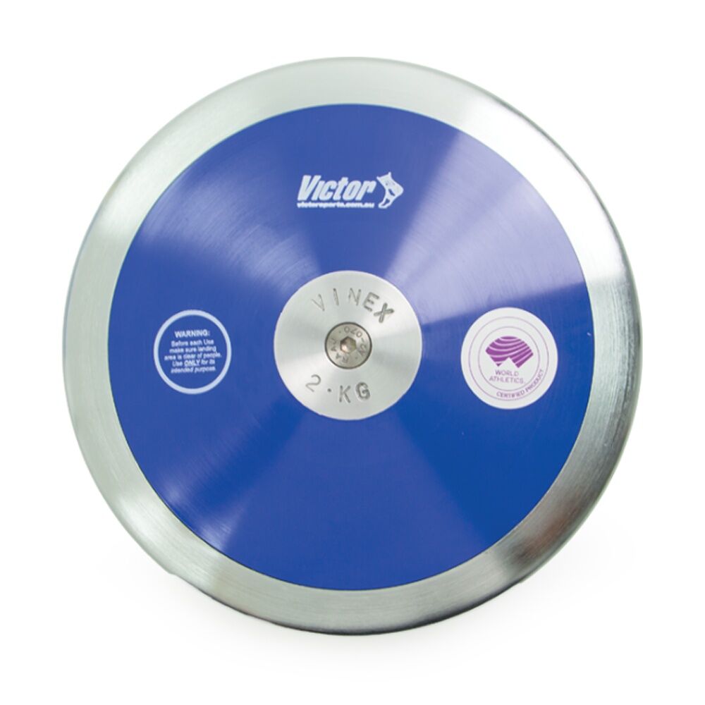 Victor Sports Discus Lo Spin Steel Rim Plastic Side Plates 2kg