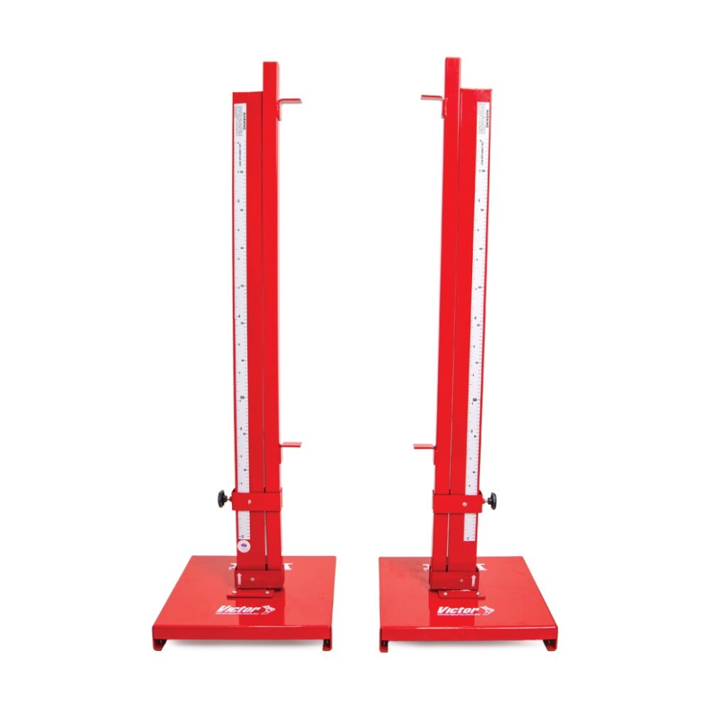 2pc Victor International High Jump Stands Adjustable Athletics