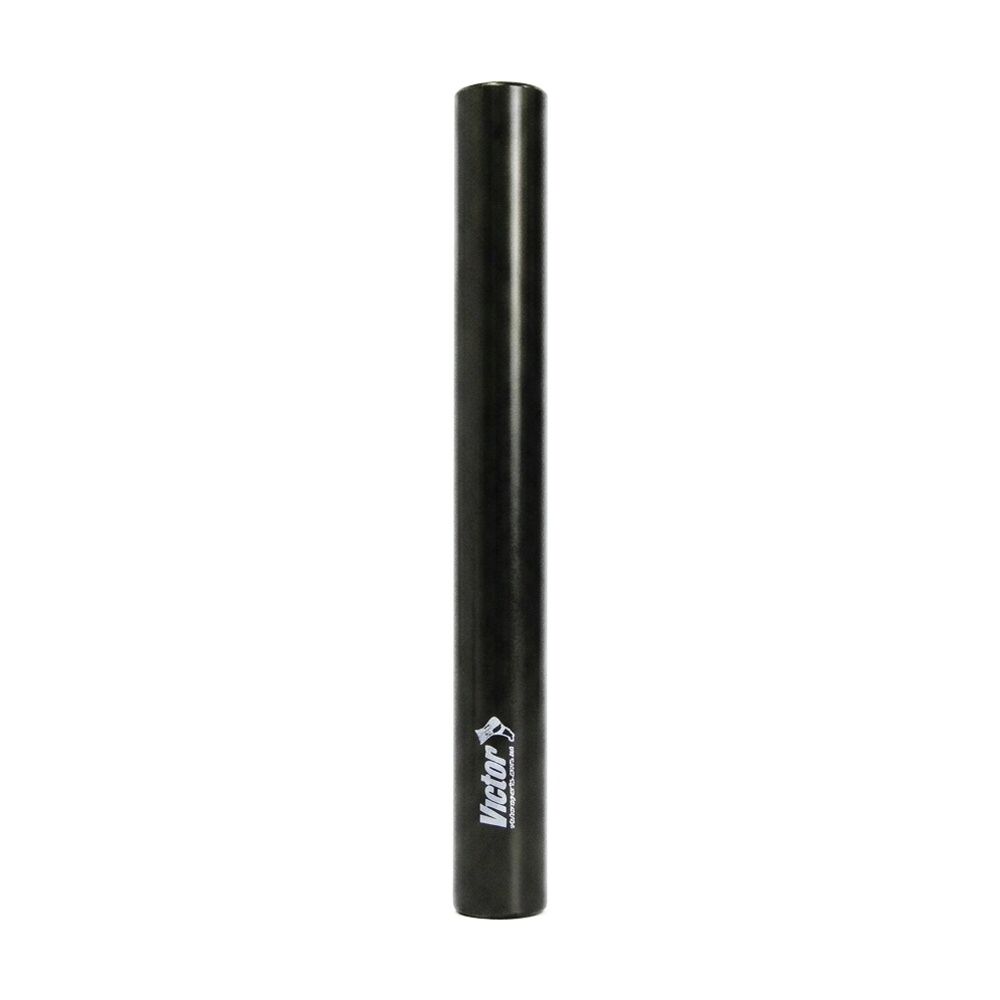 4PK Victor Sports Aluminium Relay Baton Lightweight Smooth Ends Black Junior