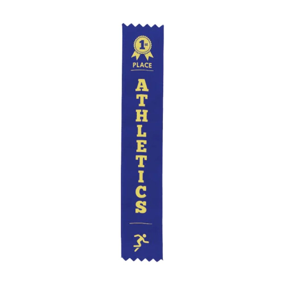 100pc Victor Sports Athletics Ribbons 1st Place Polyester 3x17cm