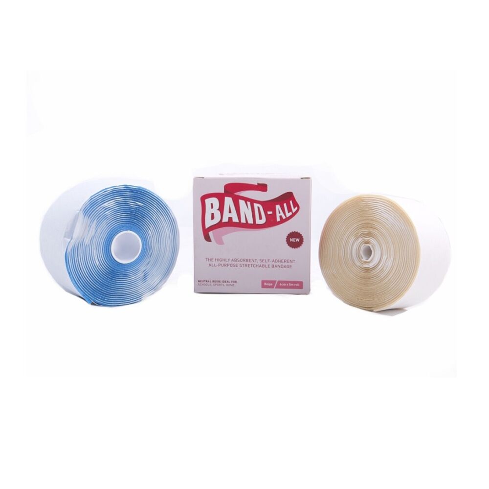 Victor Sports Band-All Cohesive Stretchable Medical Foam Bandage Tape Blue
