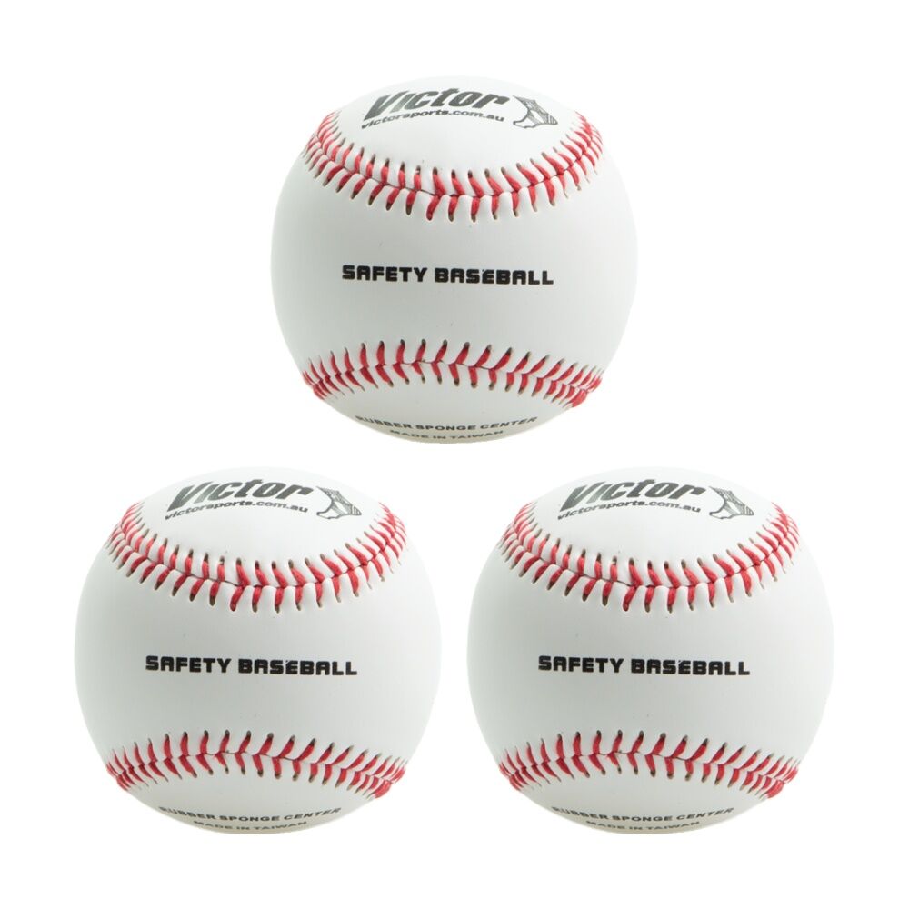 3PK Victor Sports Baseball Softcore Practice Ball Safe Training 9 In