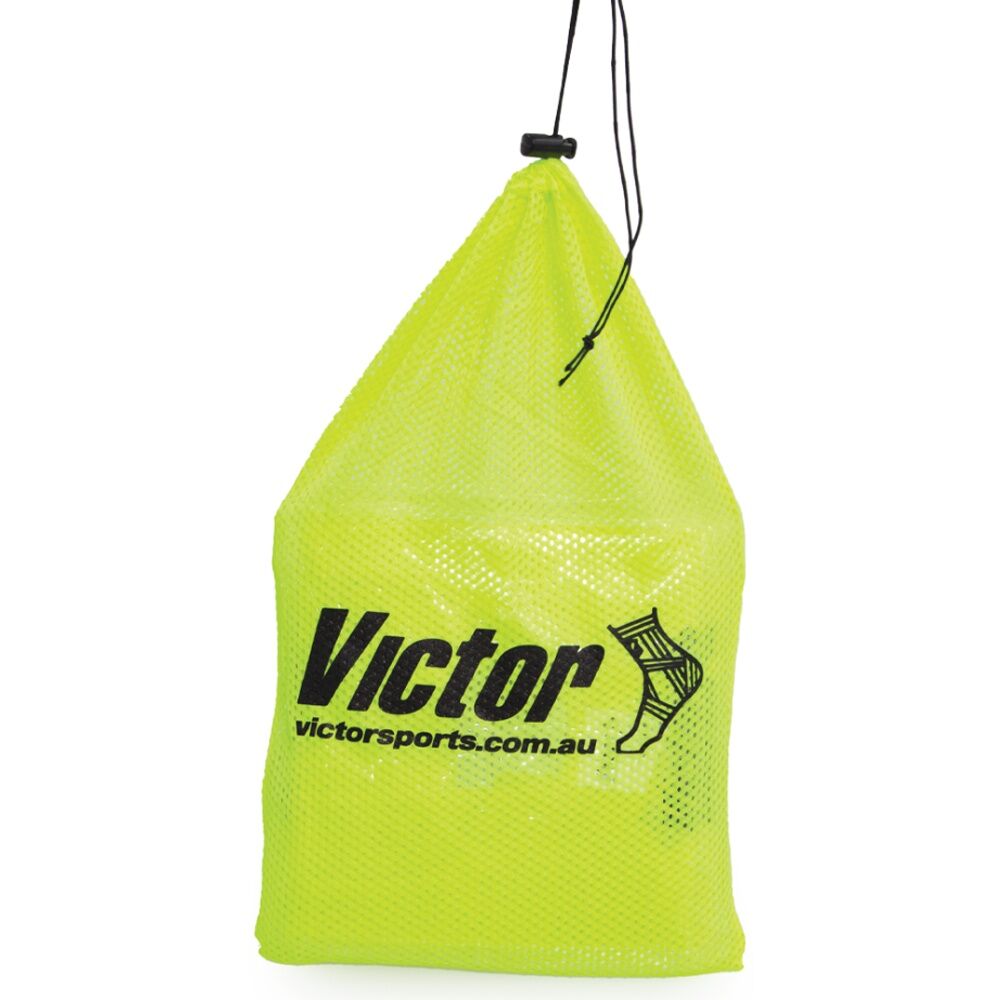 10pc Victor Sports Lightweight Numbered Bibs Basketball Set Yellow Junior