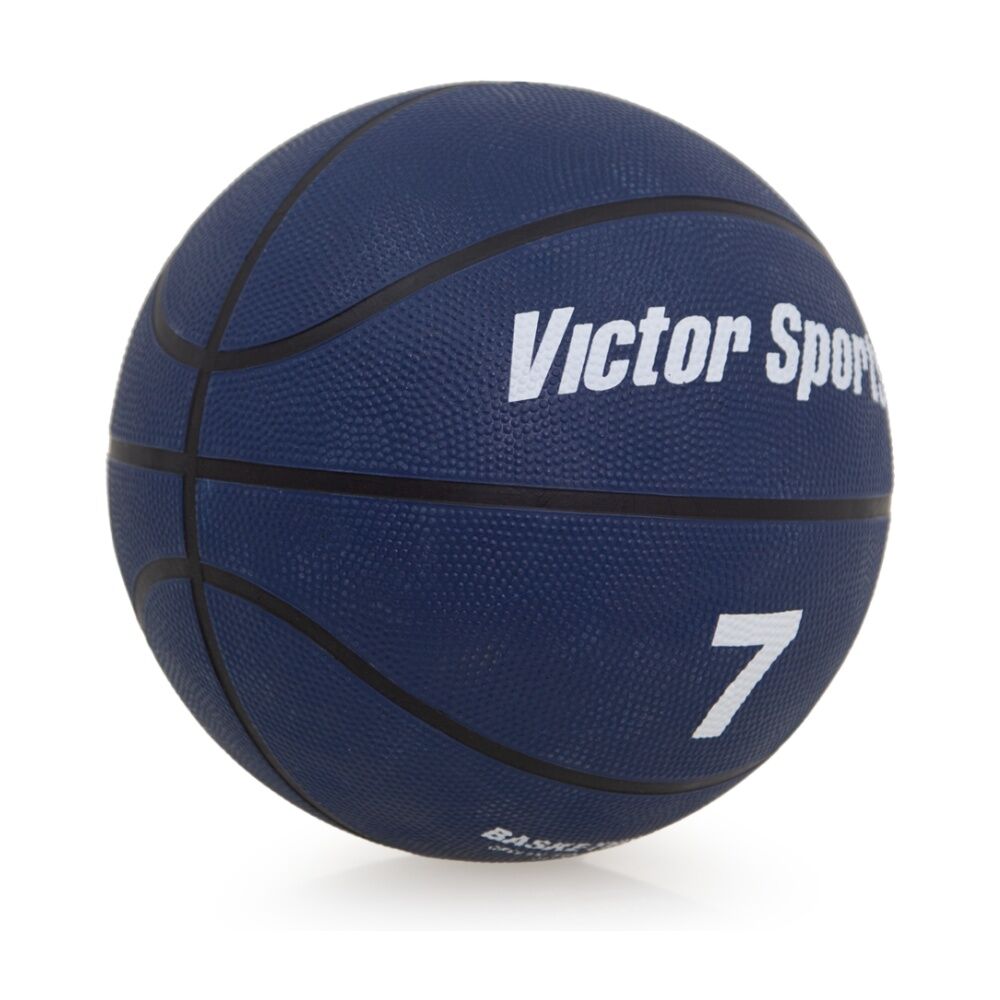 Victor Sports Heavy Duty Durable Rubber Basketball Blue Size 7