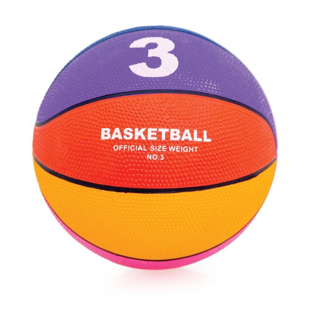 Victor Sports Heavy Duty Durable Rubber Basketball Multi Colour Size 3