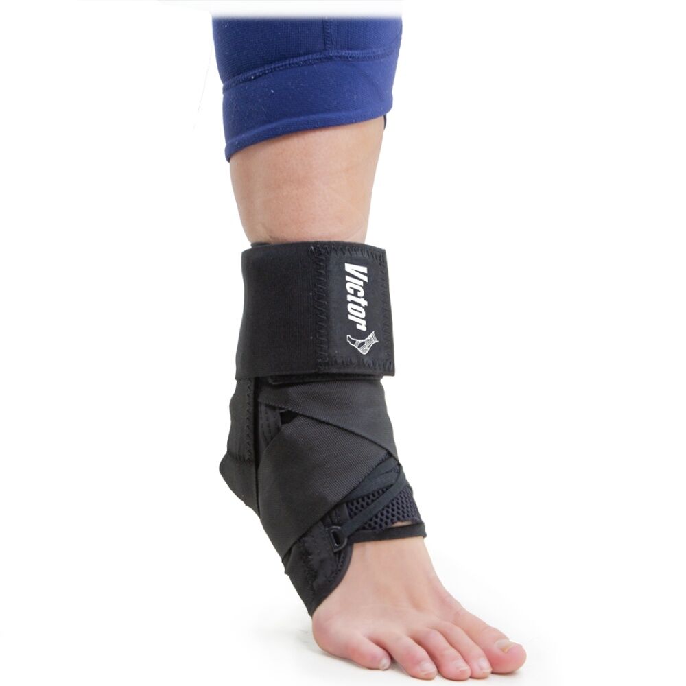 Victor Classic Enhanced Ankle Support Brace Universal Fit Black