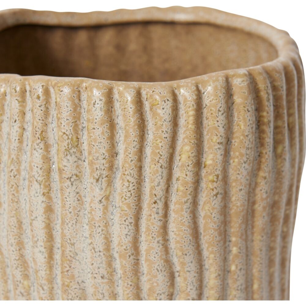 E Style Jonas Ceramic Vase Textured Interior Decor Mixed 14x14x16cm