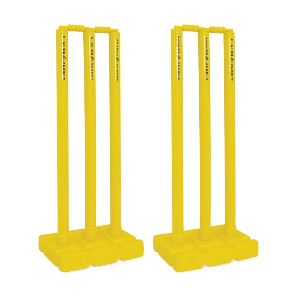 2PK Victor Cricket Stump Set Plastic Durable For Schools And Clubs 79cm