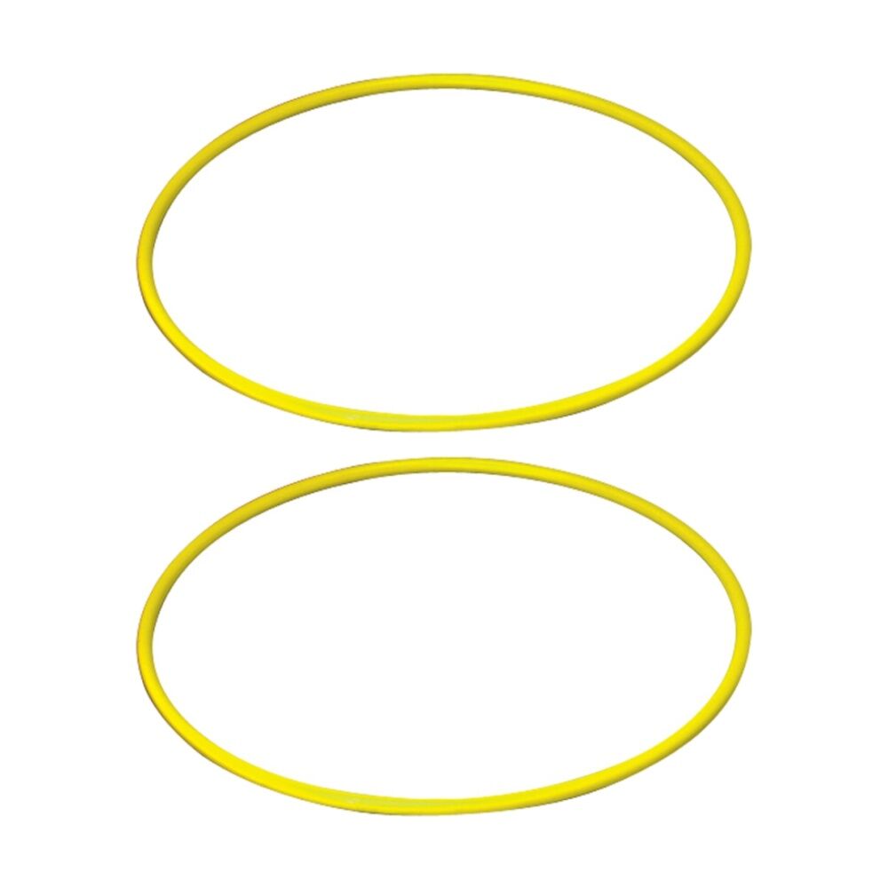 2PK Victor Sports Flat Circular Hoop For Fitness Agility Training Yellow 70cm