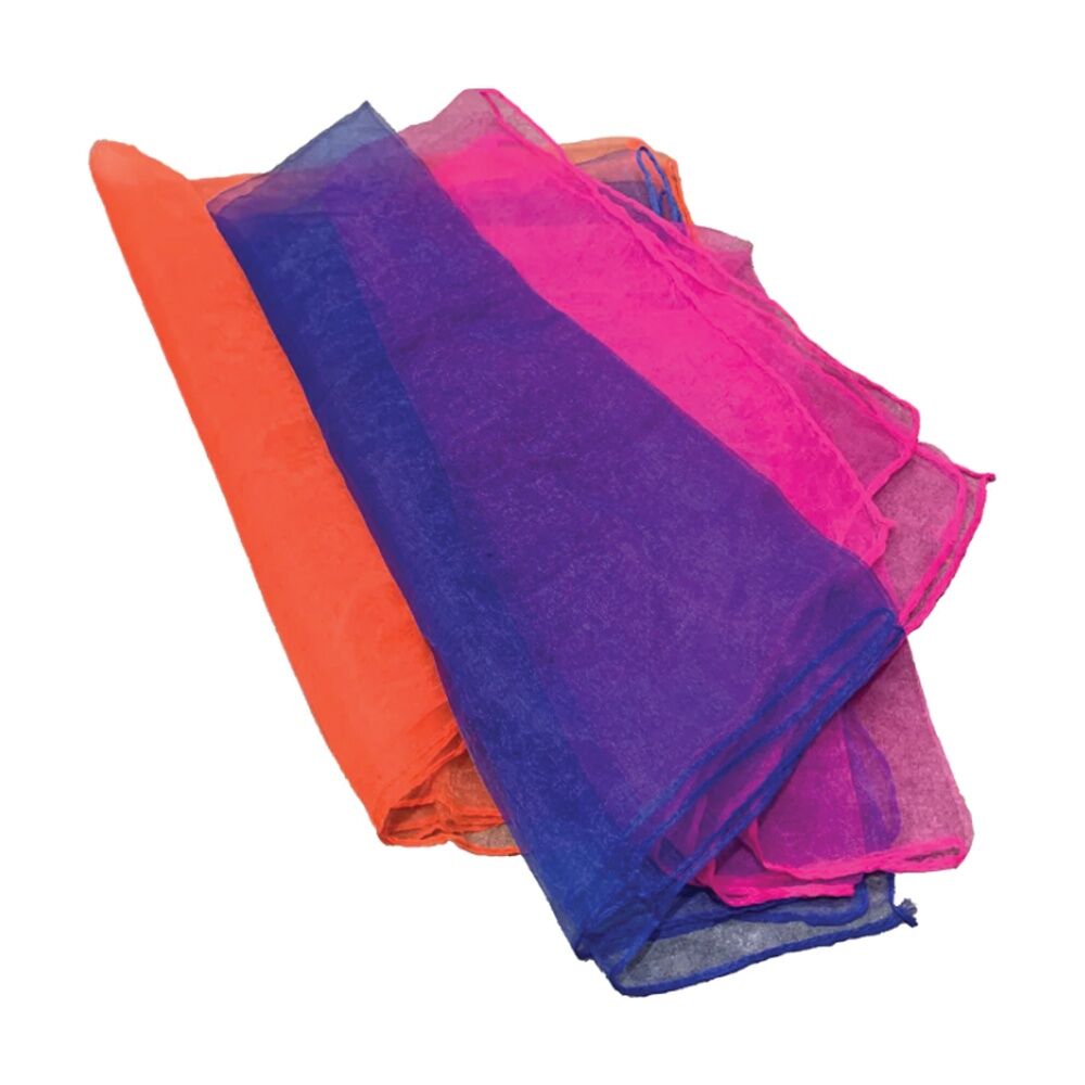 2x 3pc Victor Sports Juggling Scarves Set Lightweight Beginners 60cm