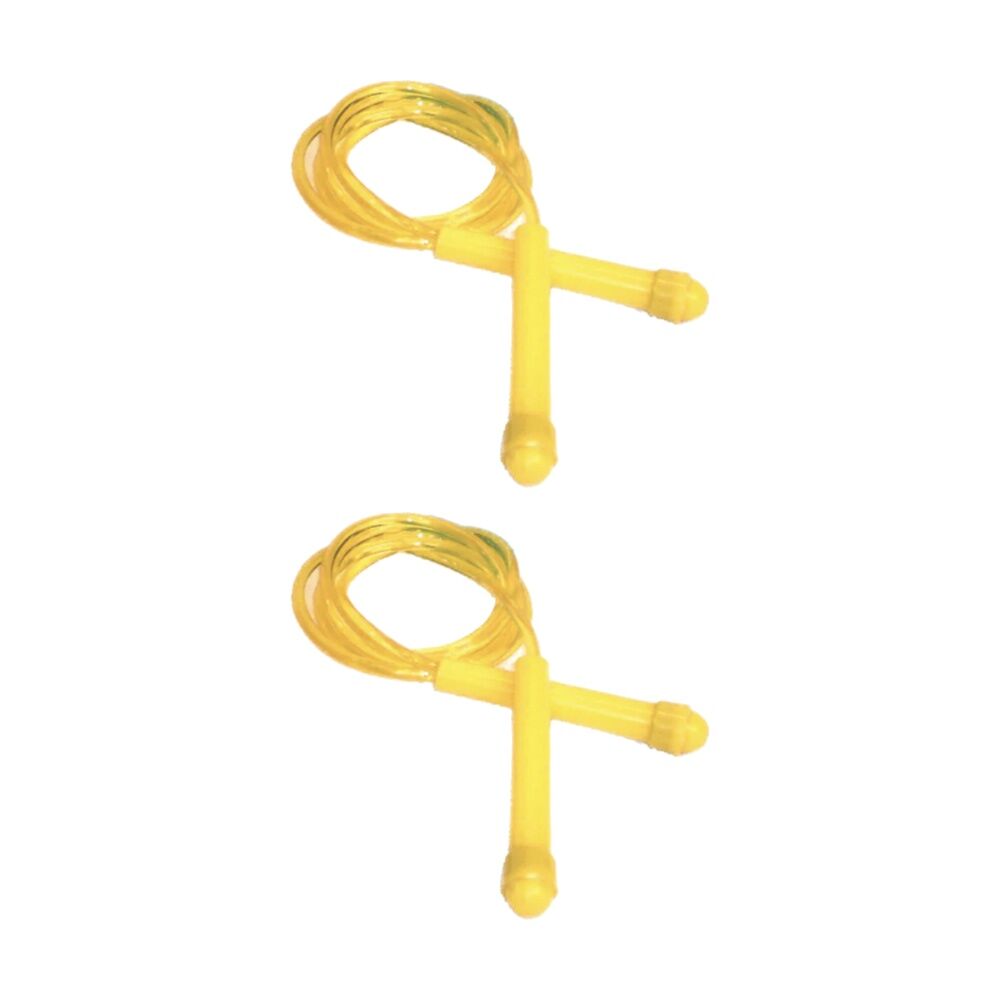 2PK Victor Sports Skipping Rope Easy Grip Handles Fitness Exercise Tool Yel 4.5m