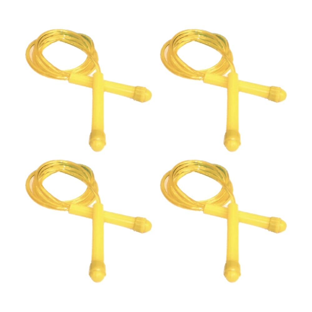 4PK Victor Sports Skipping Rope Easy Grip Handles Fitness Exercise Tool Yel 4.5m