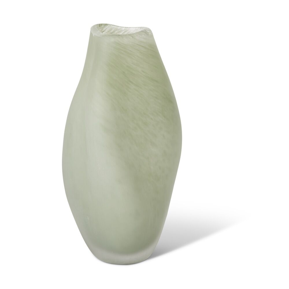 E Style Edgar Glass Vase Elegant Modern Interior Decor Mint 18x18x33cm