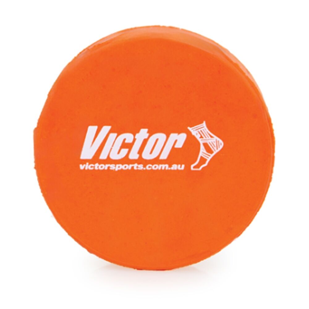 4PK Victor Sports Hockey Puck Street Red Thickness 25mm Diameter 74mm