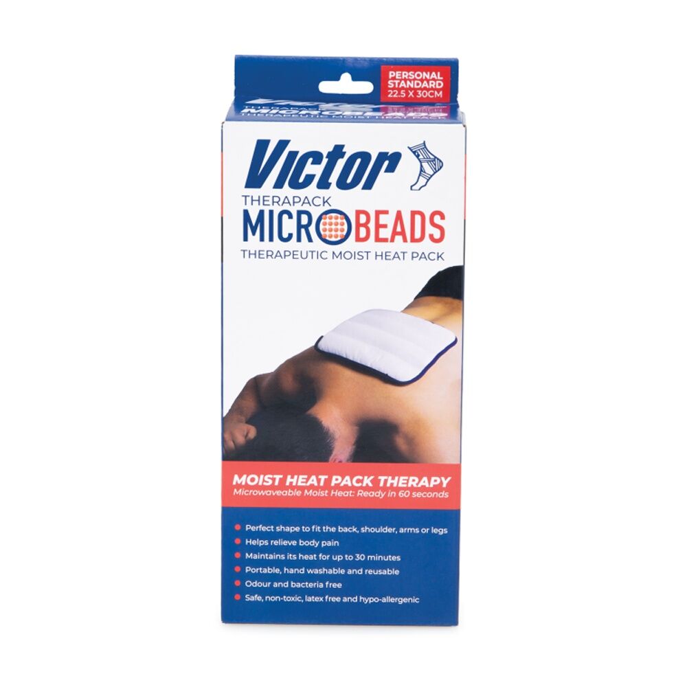 Victor Sports Microwaveable Microbead Personal Heat Pack Standard 27cm x 27cm