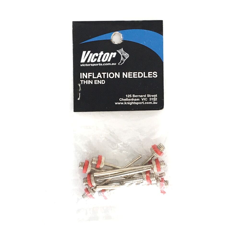 10pc Victor Sports Inflating Needle Compatible With Hand Pumps Thin End
