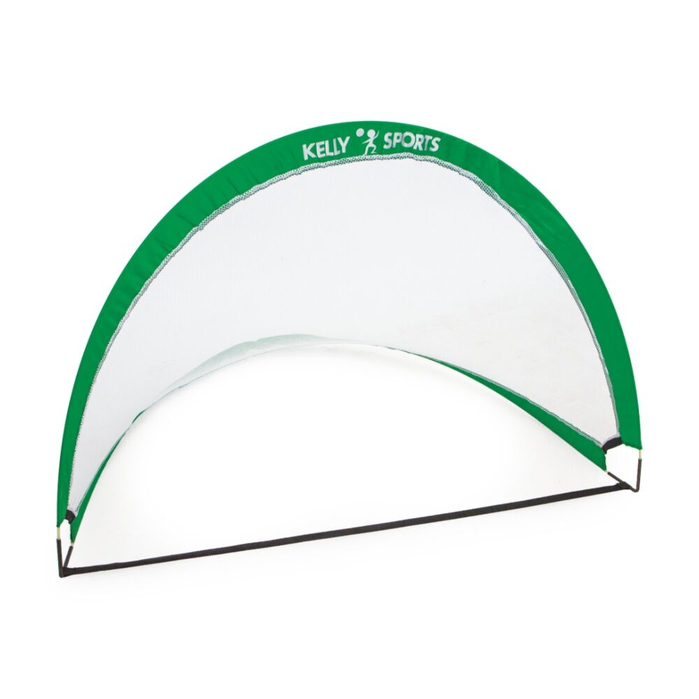 2pc Victor Kelly Sports Pop Up Goals Medium Pair Mesh 120cm x 75cm