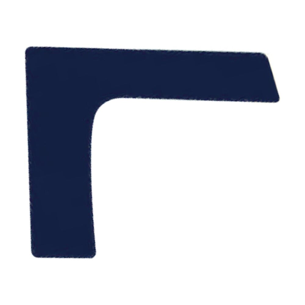 4PK Victor Sports Floor Marker Corner Durable Non-Slip Rubber Blue 25x25x7cm