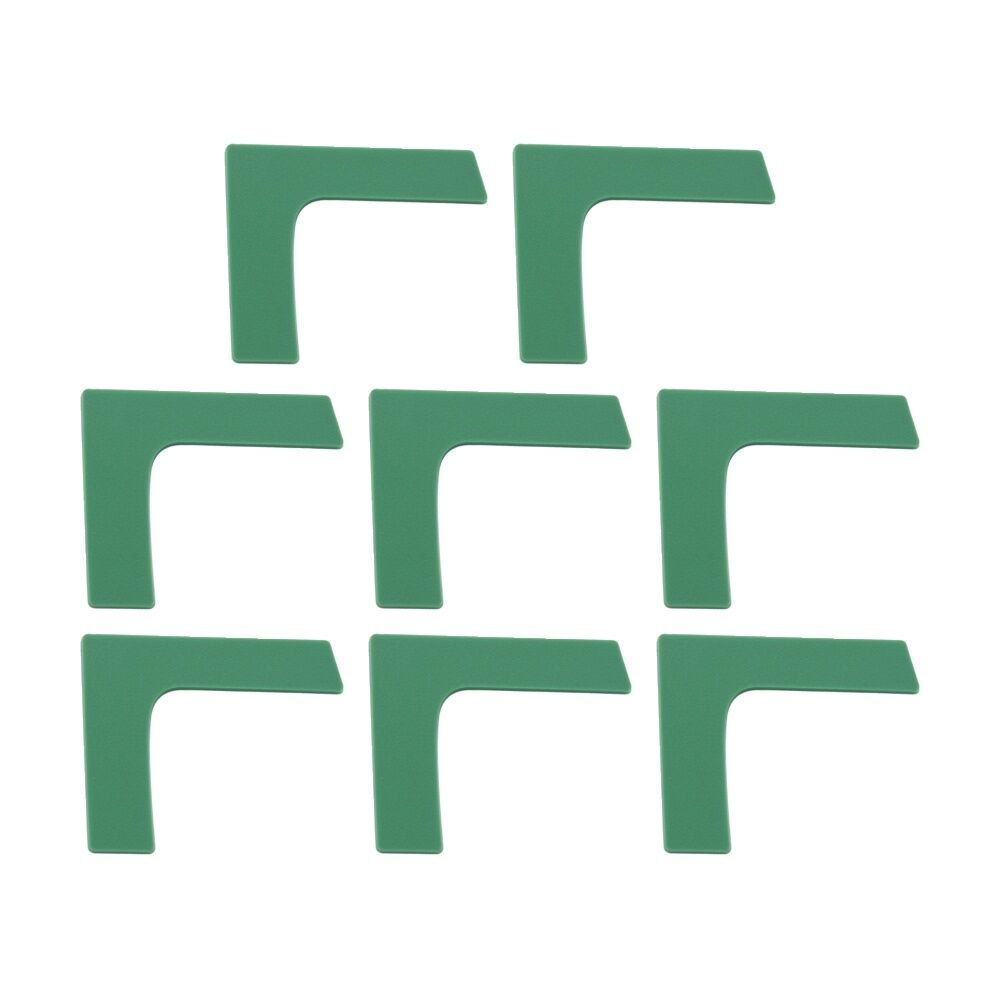 8PK Victor Sports Floor Marker Corner Durable Non-Slip Rubber Green 25x25x7cm