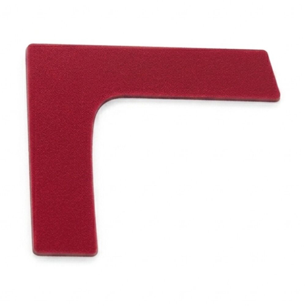8PK Victor Sports Floor Marker Corner Durable Non-Slip Rubber Red 25x25x7cm