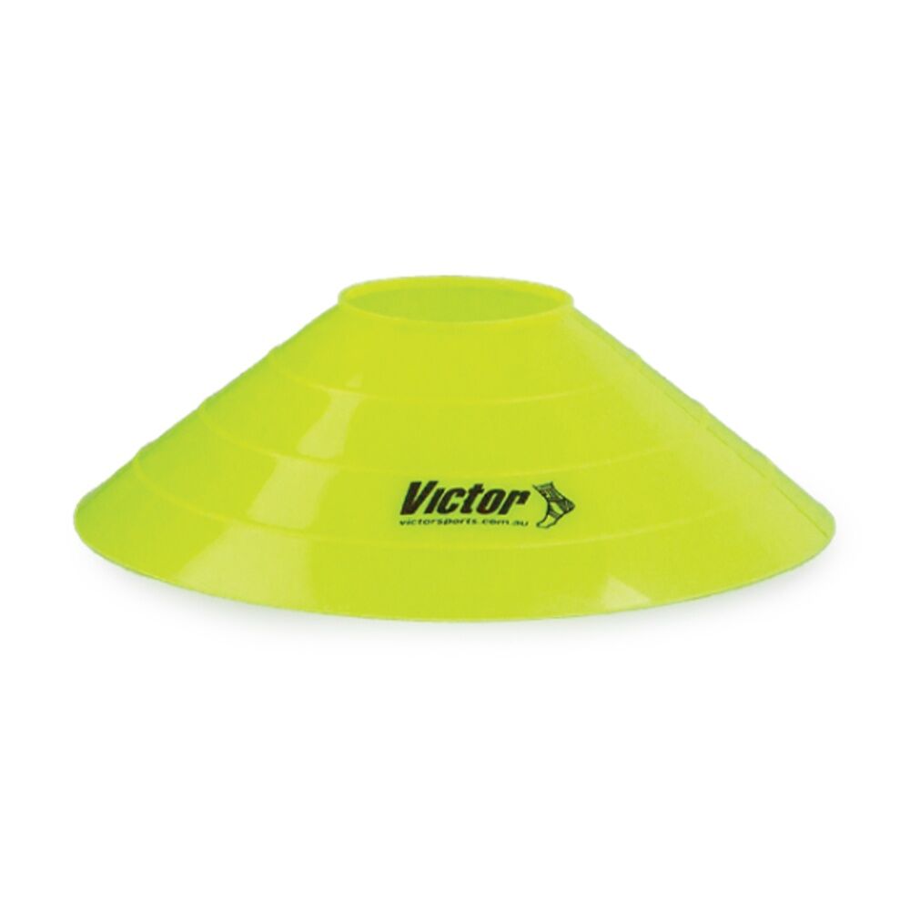 100pc Victor Sports Training Cones Soft Marker Set Multicolour W/ Stand