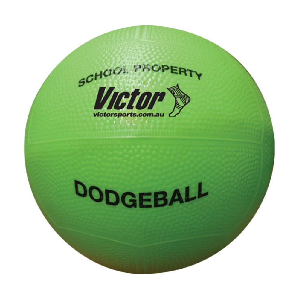 Victor Sports Vinyl School Dodgeball Soft Touch Foam Lightweight Green