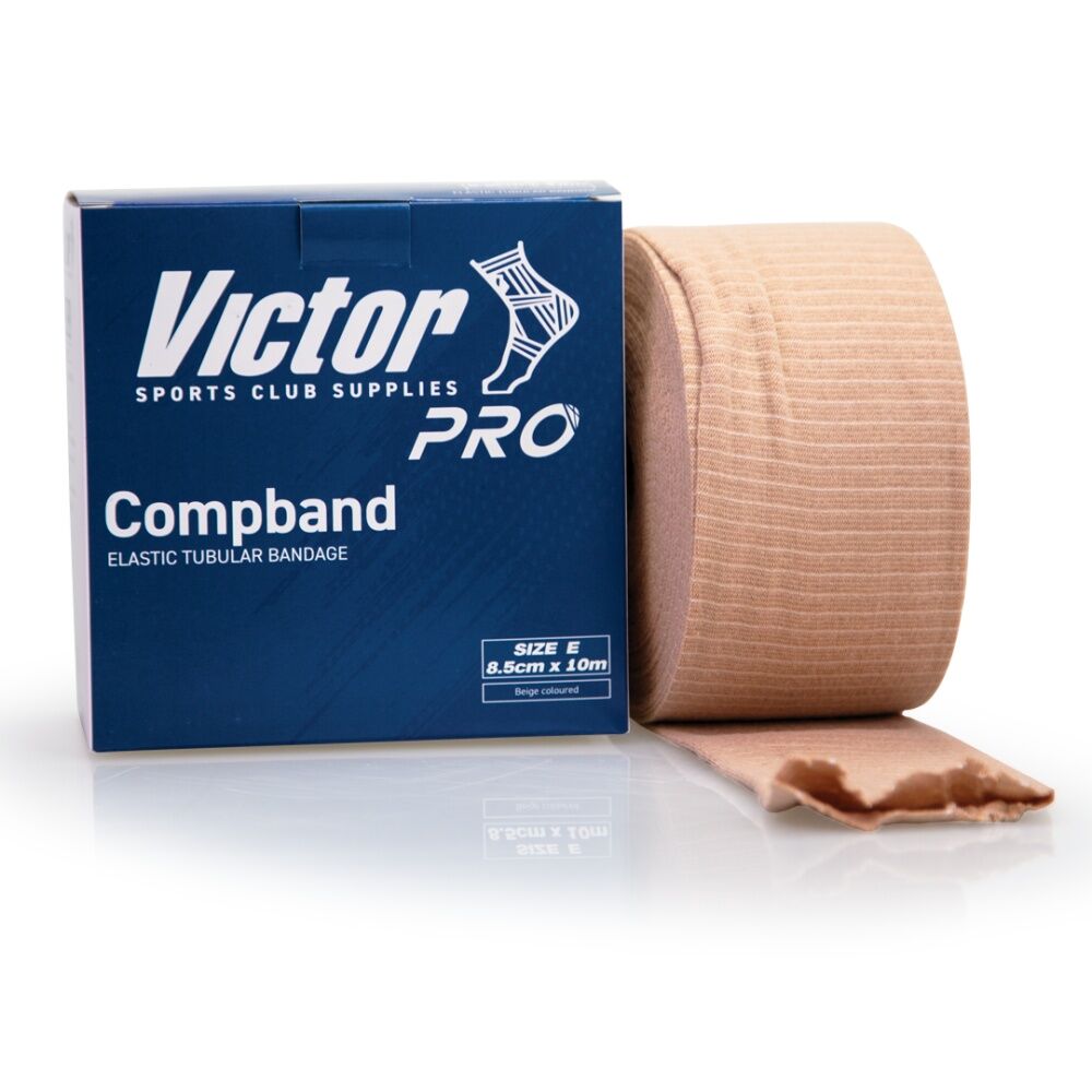 Victor Pro Compband Elasticated Tubular Limb Bandage Beige E 8.5cmx10m