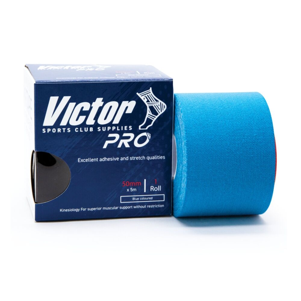 Victor Sports Pro Hypoallergenic Adhesive Muscular Support K-Tape Blue 50mmx5m