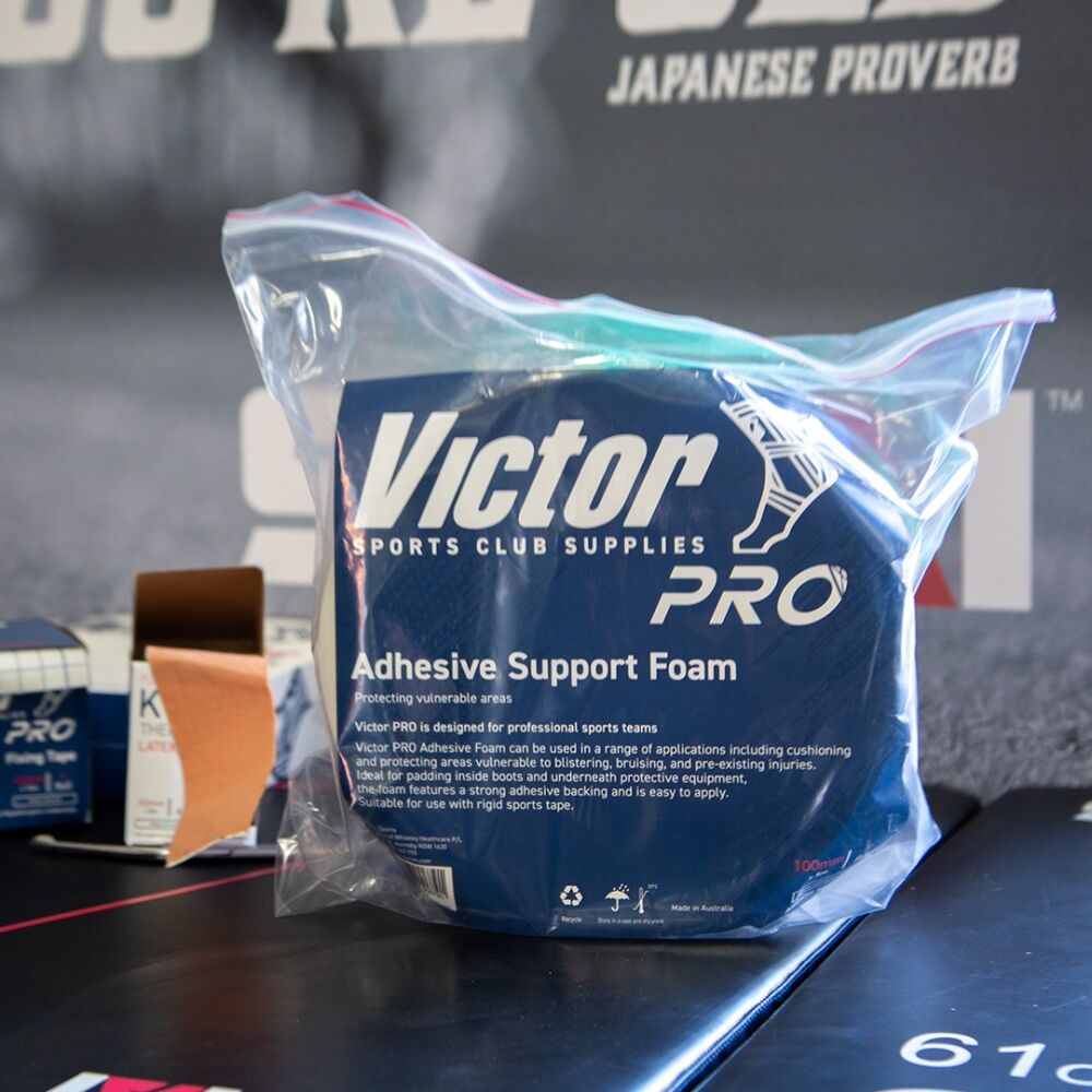 Victor Sports Adhesive Support Thick Foam Cushioning Tape Roll White 100mmx5m