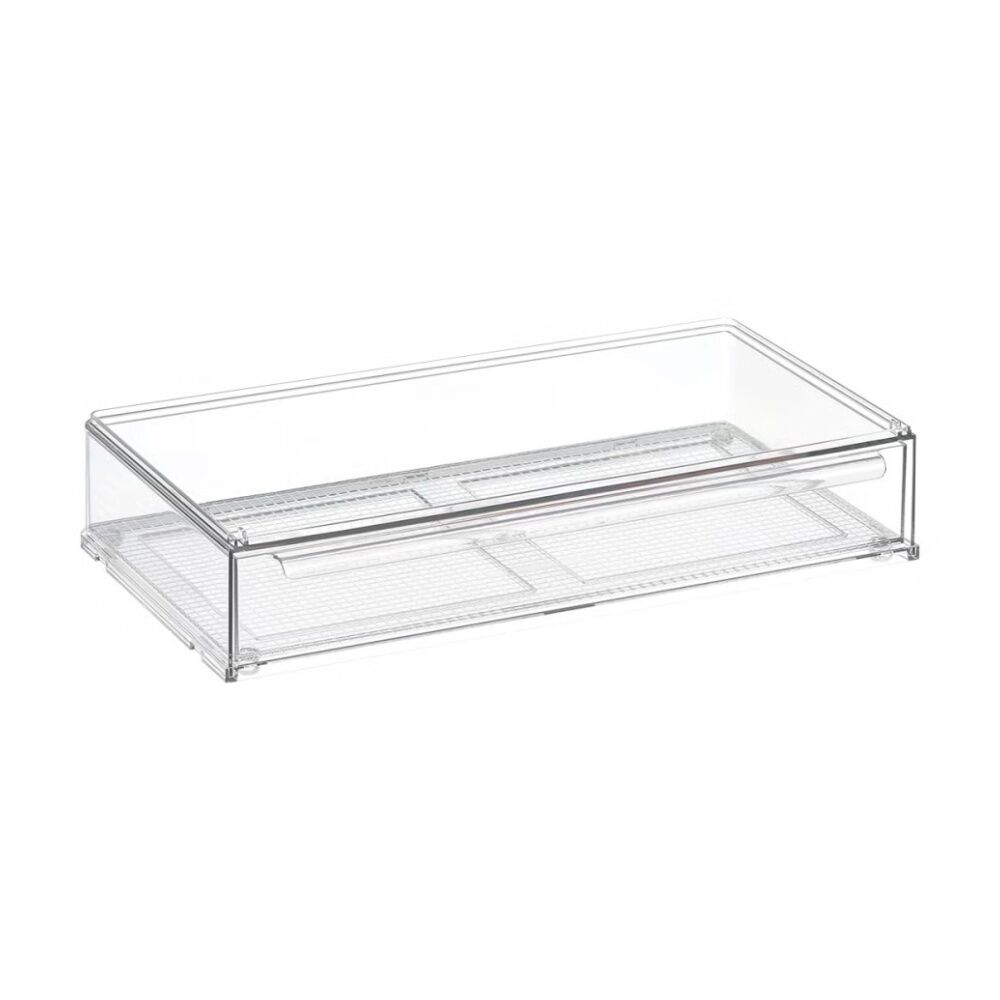 The Container Store Drawer For Four Bottle Holder Clear Storage Organiser