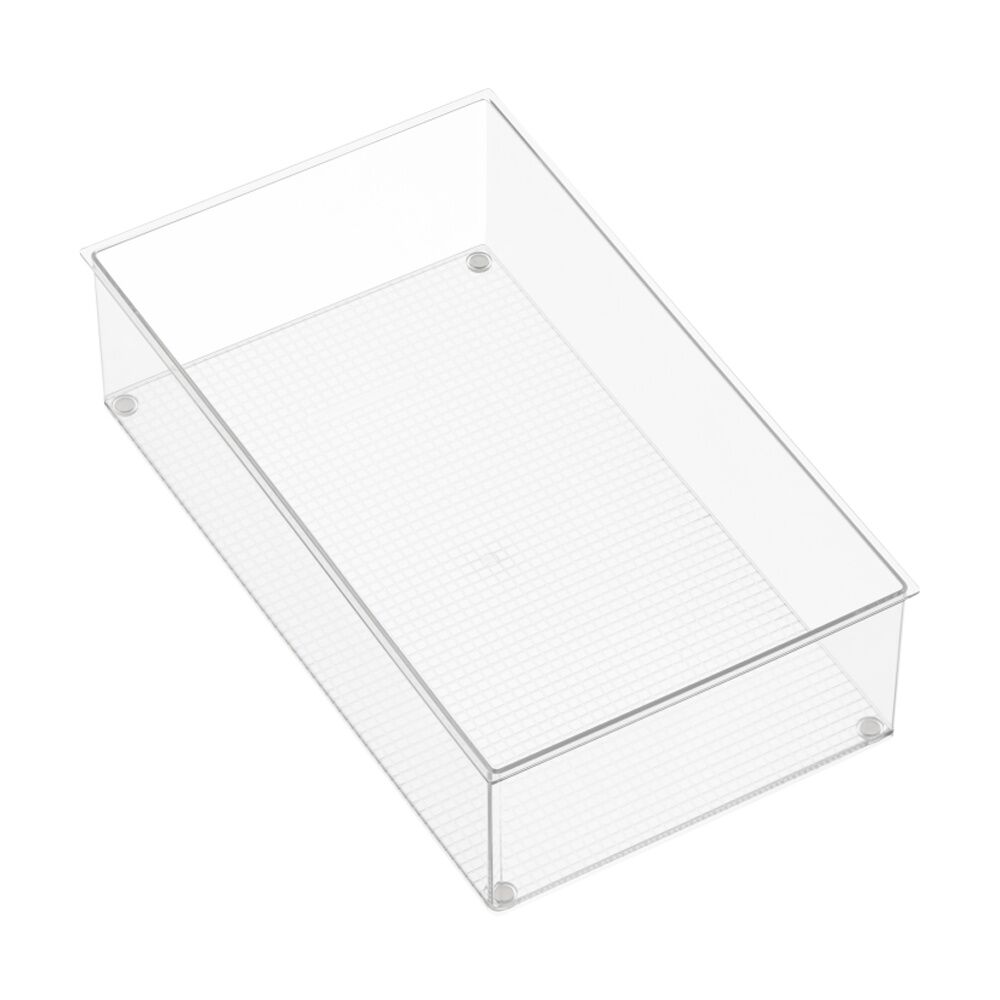The Container Store Drawer Organiser Wide Insert Clear 38x22x10cm