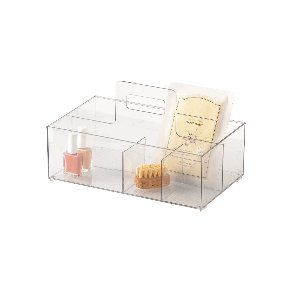 The Container Store Bath Caddy W/ Handle Bathroom Organiser Storage Clear