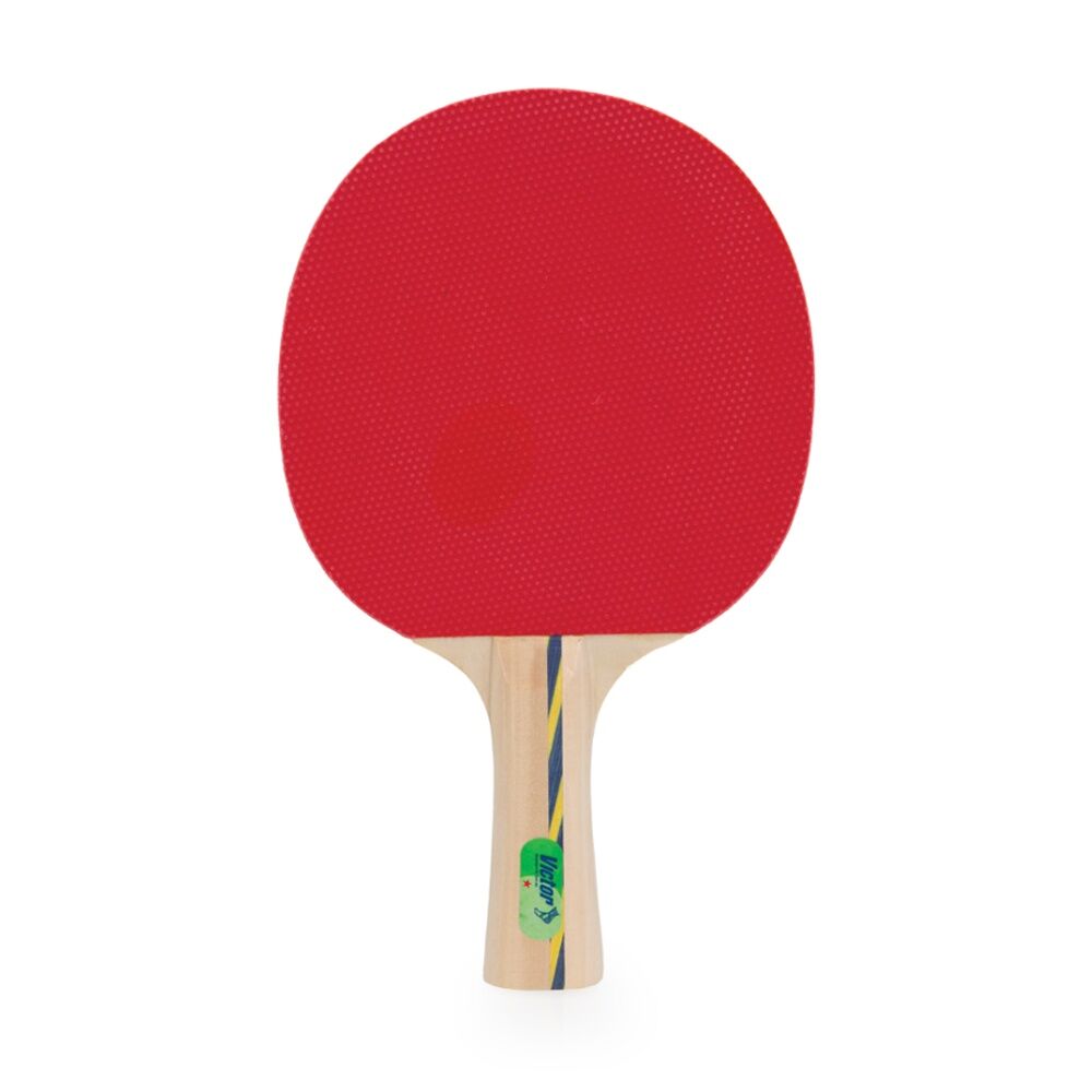 3PK Victor Table Tennis Bat Superspin 1 Star Hard Plywood Rubber 5mm