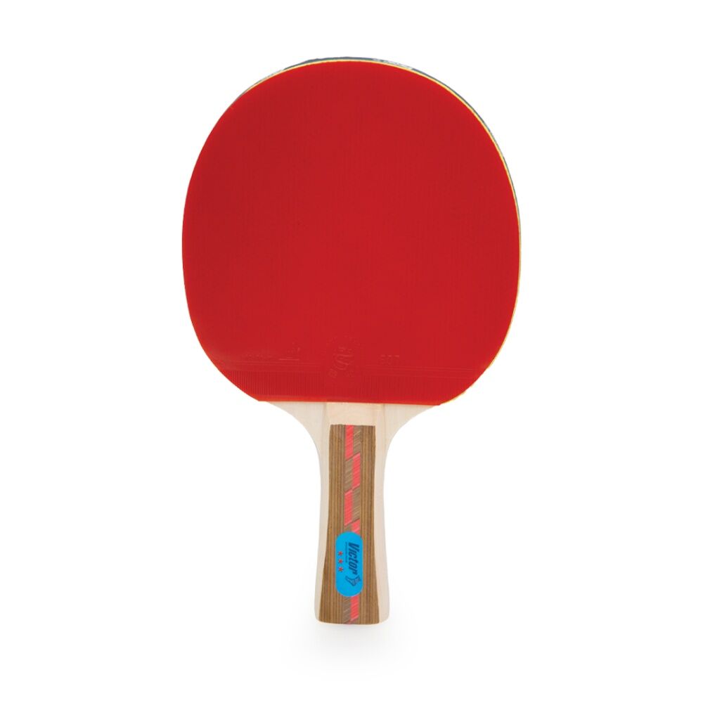 Victor Table Tennis Bat Superspin 3 Star Hard Plywood Rubber 5mm