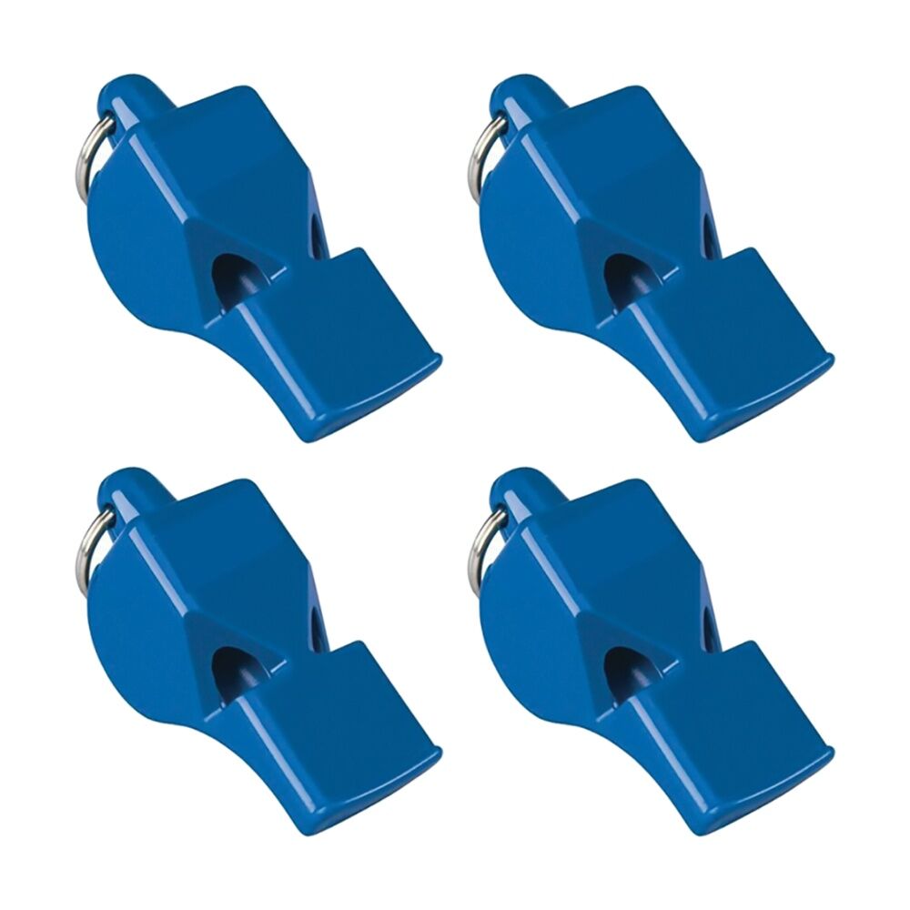 4PK Victor Sports Plastic Referee Whistle Loud Powerful Tone W/ Lanyard Assorted