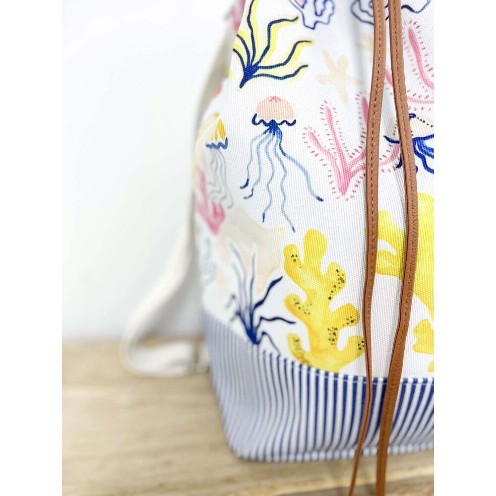 LVD Multicoloured Coral Reef Summer Beach Backpack Bag 41x24x45cm