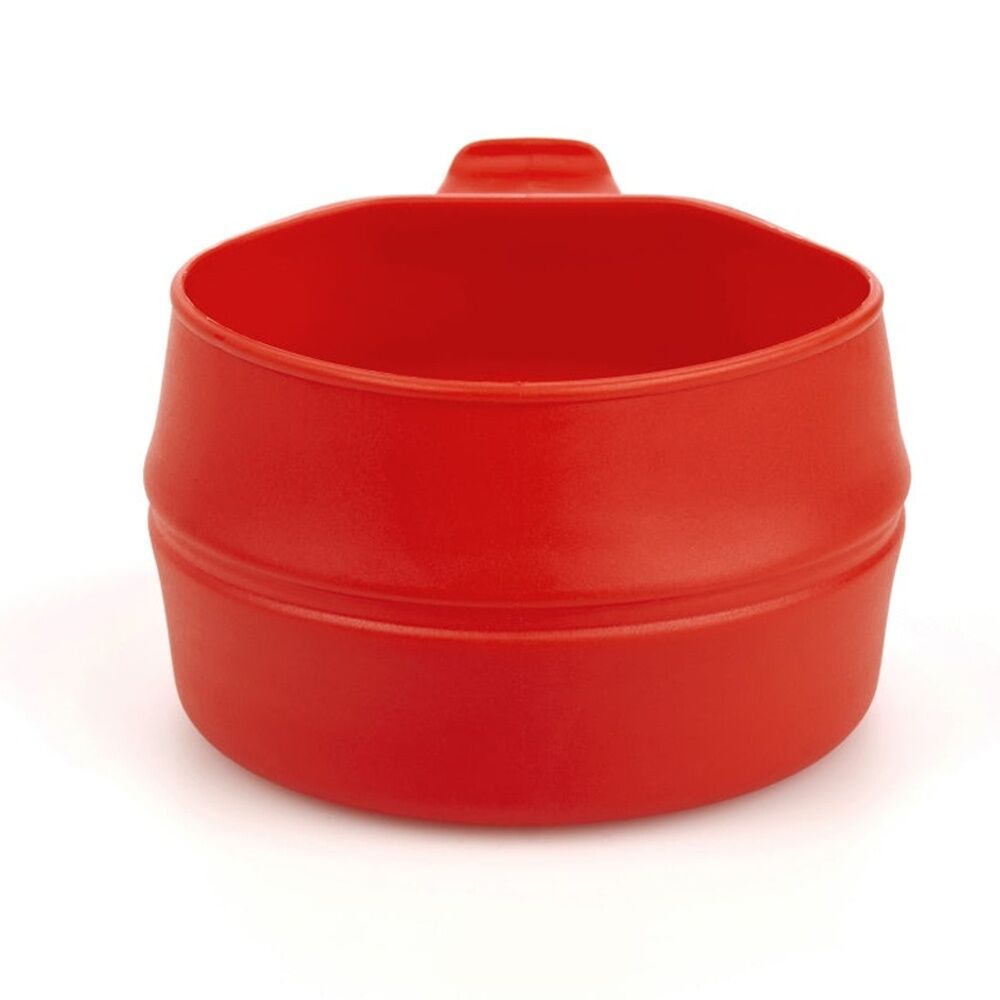 2PK Wildo Fold-a-Cup Collapsible Lightweight Durable Camping Cup/Bowl Red 250ml