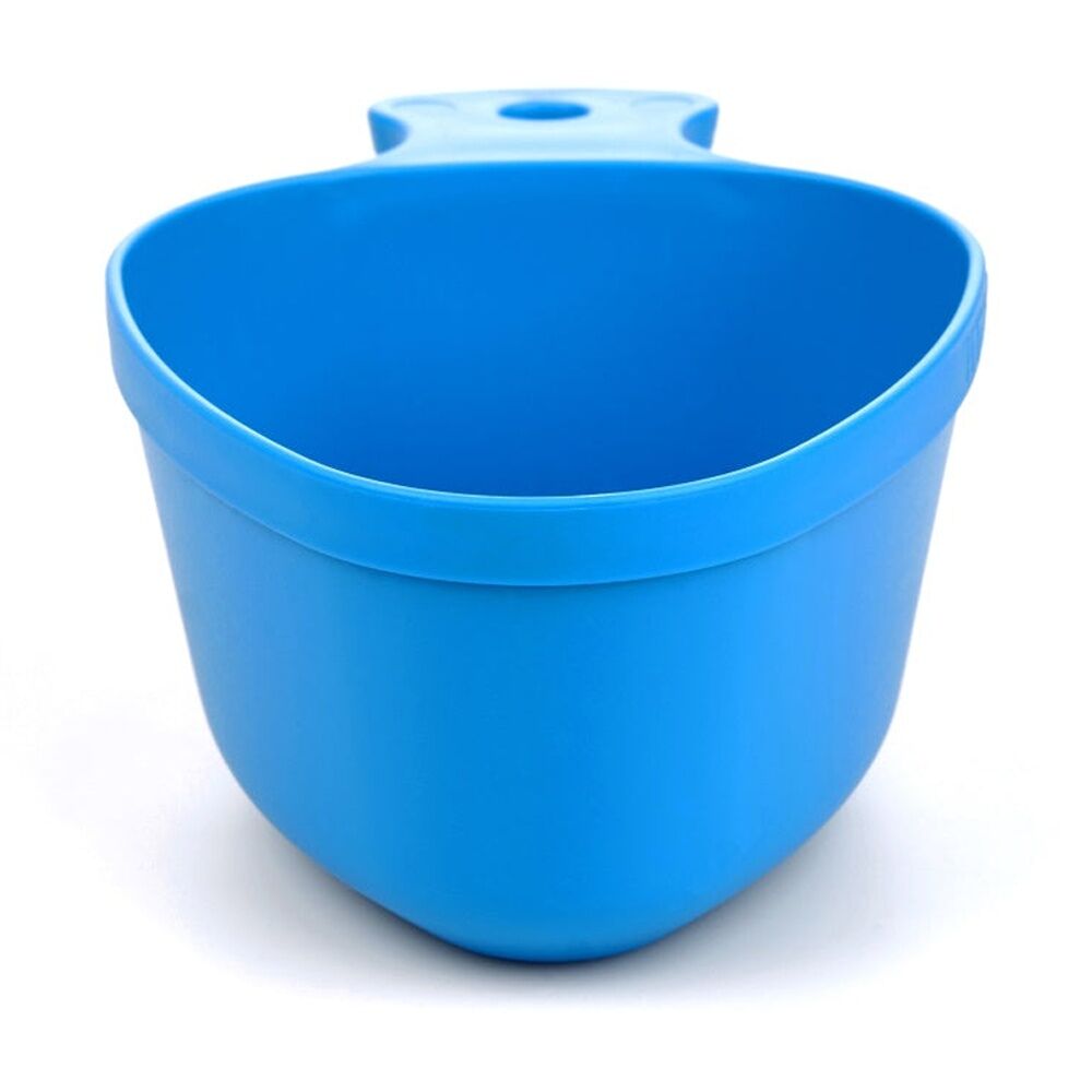 4PK Wildo Kasa Army Mug Lightweight Camping Stackable Plastic Blue 300ml