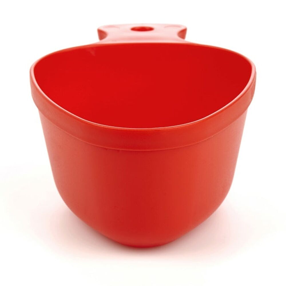 4PK Wildo Kasa Army Mug Lightweight Camping Stackable Plastic Red 300ml