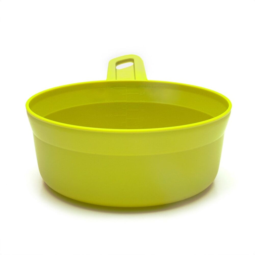 2PK Wildo Kasa Bowl Lightweight Stackable Camping Container Lime XL 900 ml