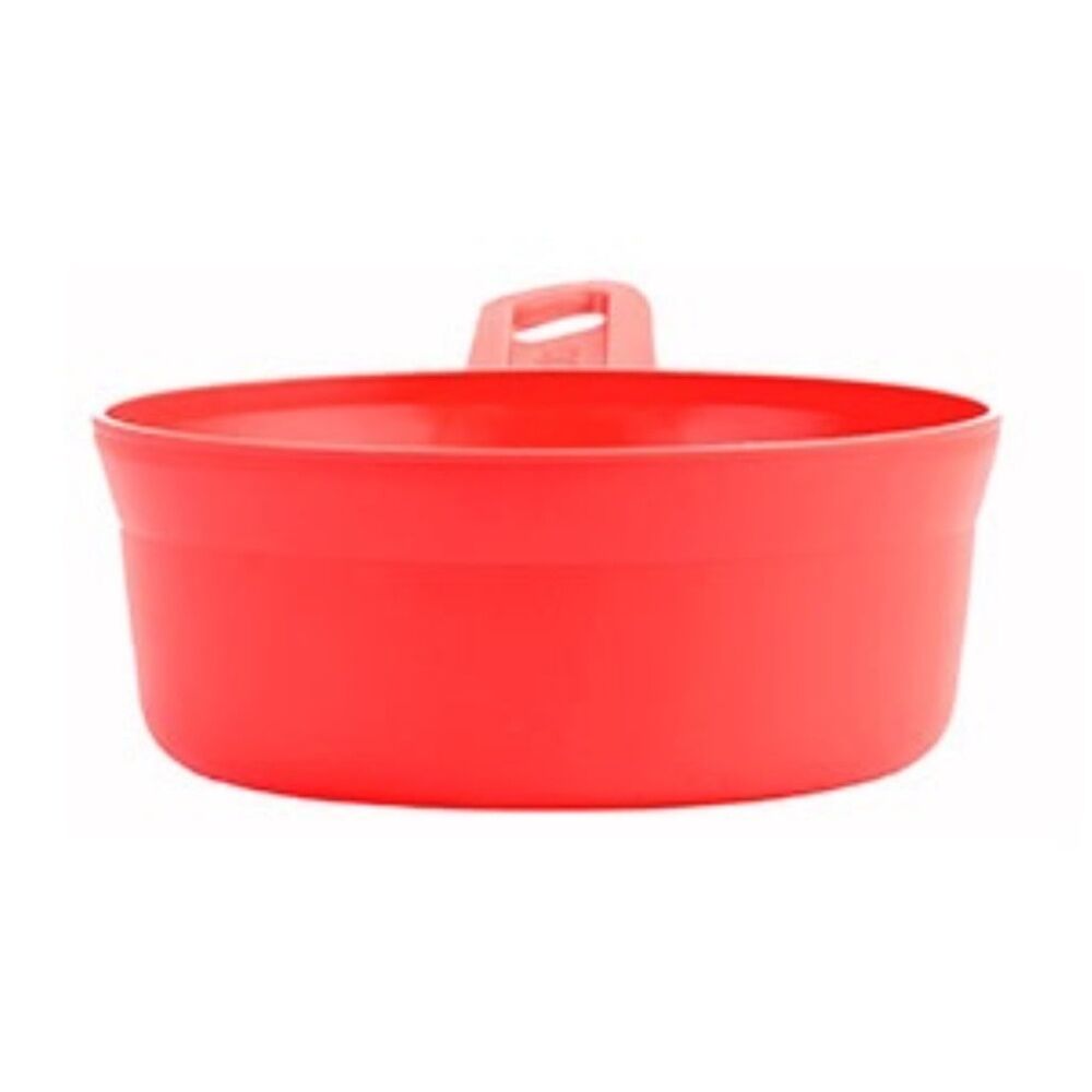 4PK Wildo Kasa Bowl Lightweight Stackable Camping Container Red XL 900 ml