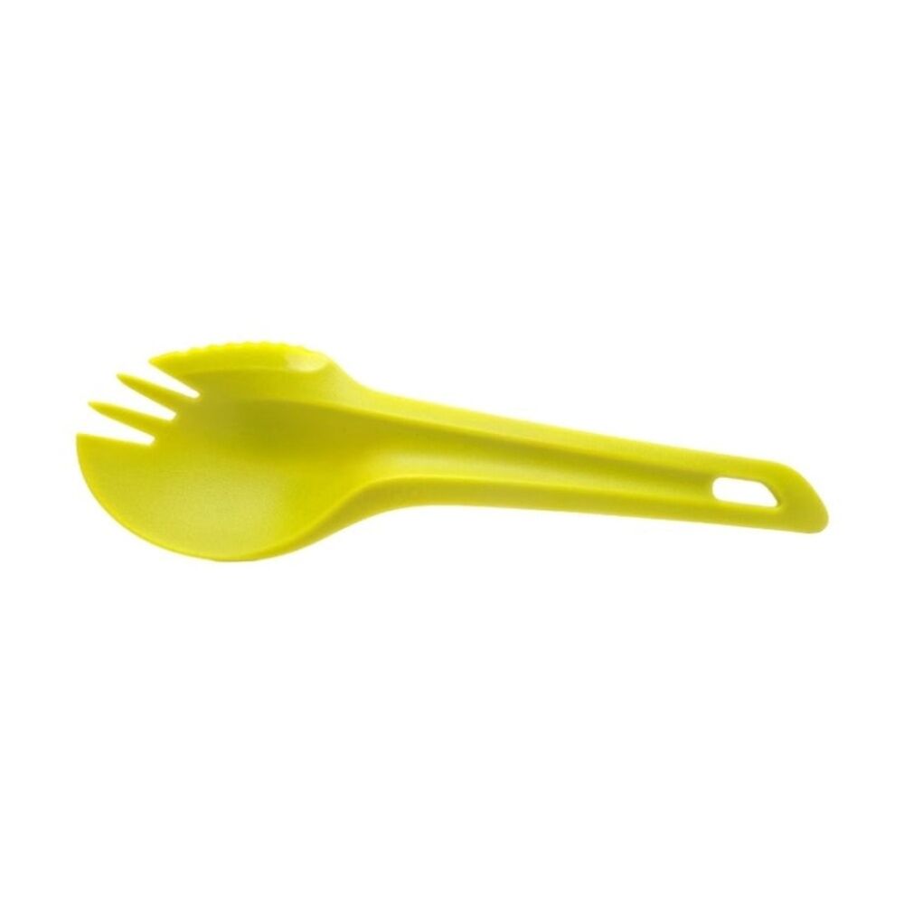 8PK Wildo Spork Single Lightweight PP Plastic Camping Cutlery Utensil Lime