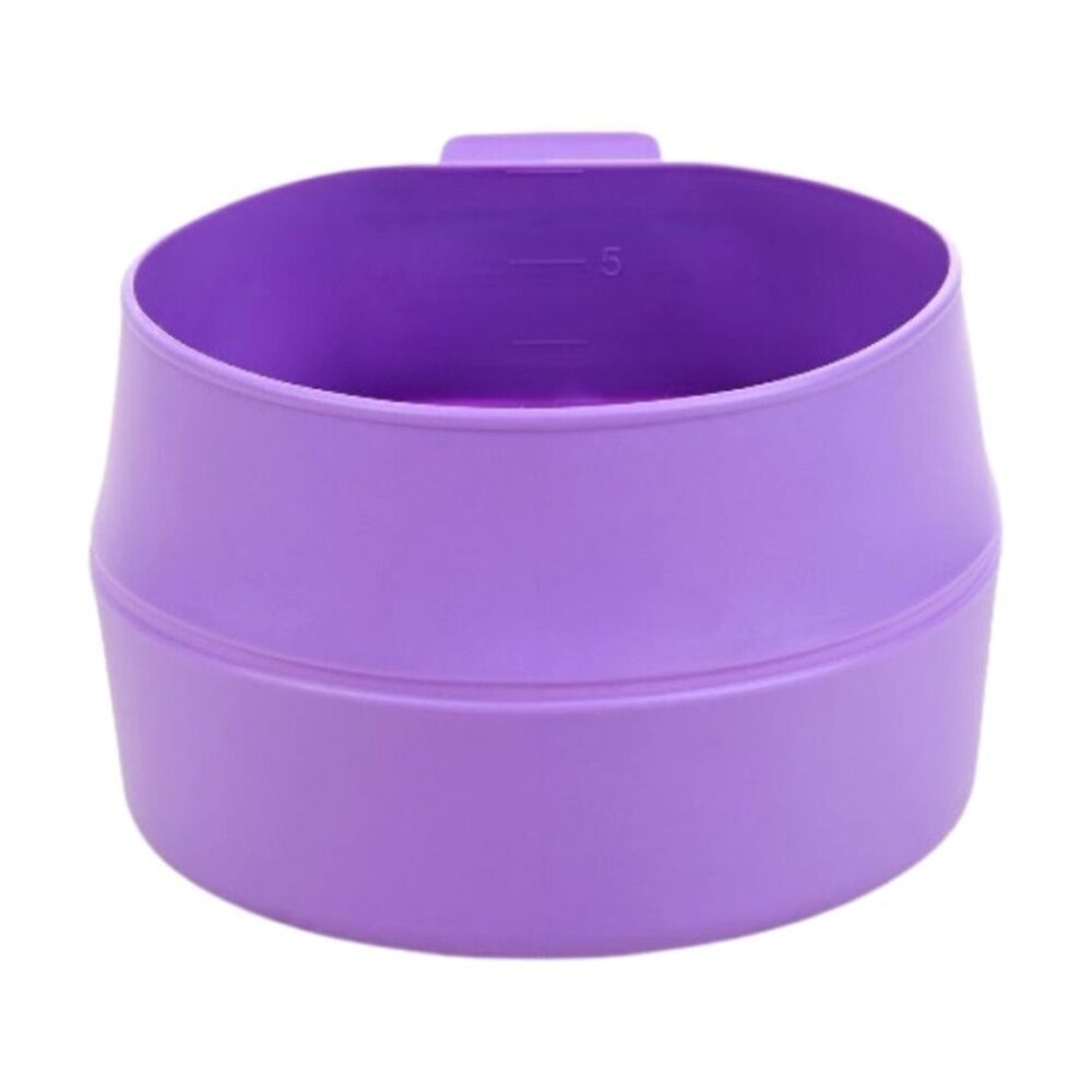 2PK Wildo Fold-a-Cup Collapsible Lightweight Camping Cup/Bowl Lilac 600ml
