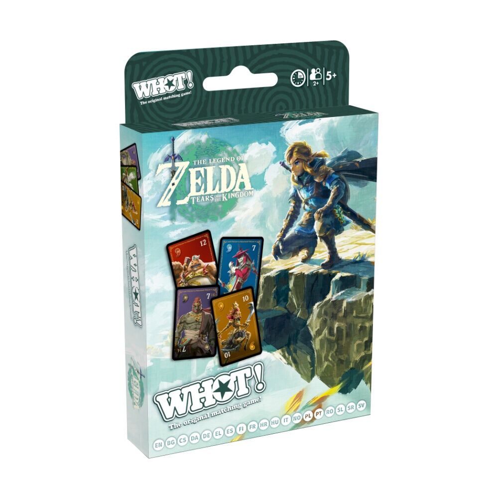 2PK WHOT! The Legend of Zelda Tears the Kingdom Edition Family Card Game 5yrs+