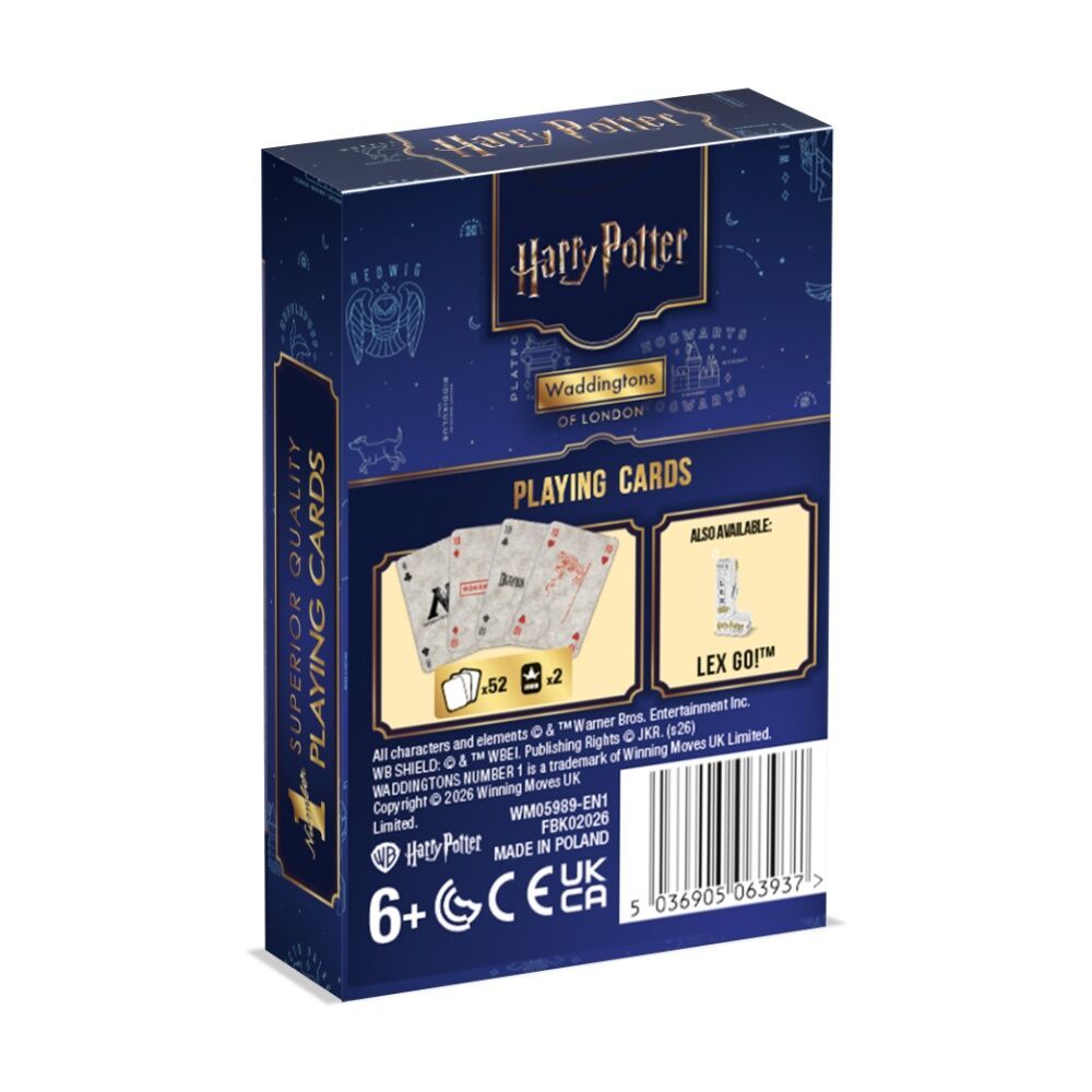 2PK Waddingtons Playing Cards Harry Potter Edition Classic Deck Ages 5+