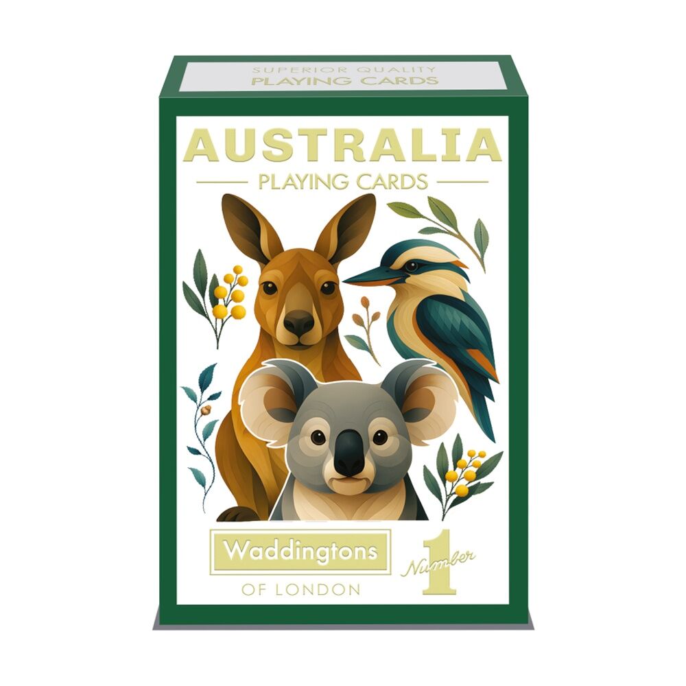 4PK Waddingtons Australian Animals Family Friendly Playing Cards 55