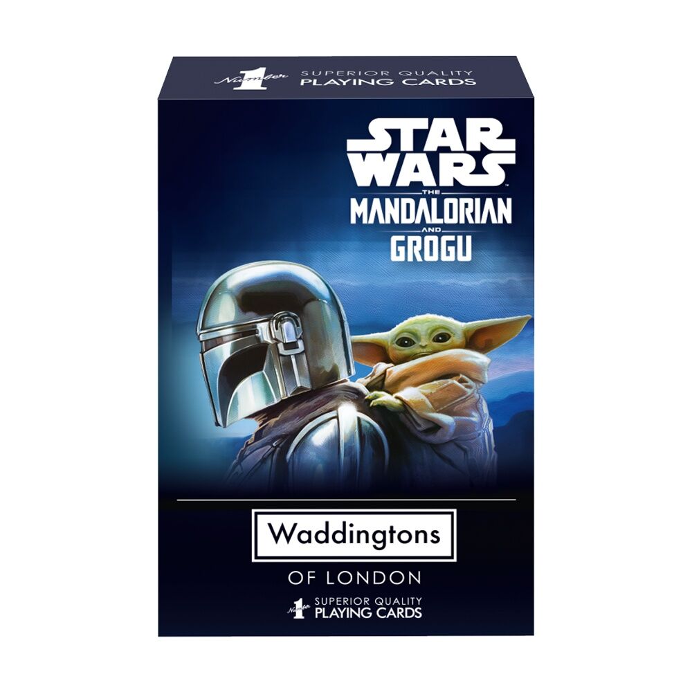 4PK Waddingtons Playing Cards Mandalorian & Grogu Star Wars Deck Ages 5+