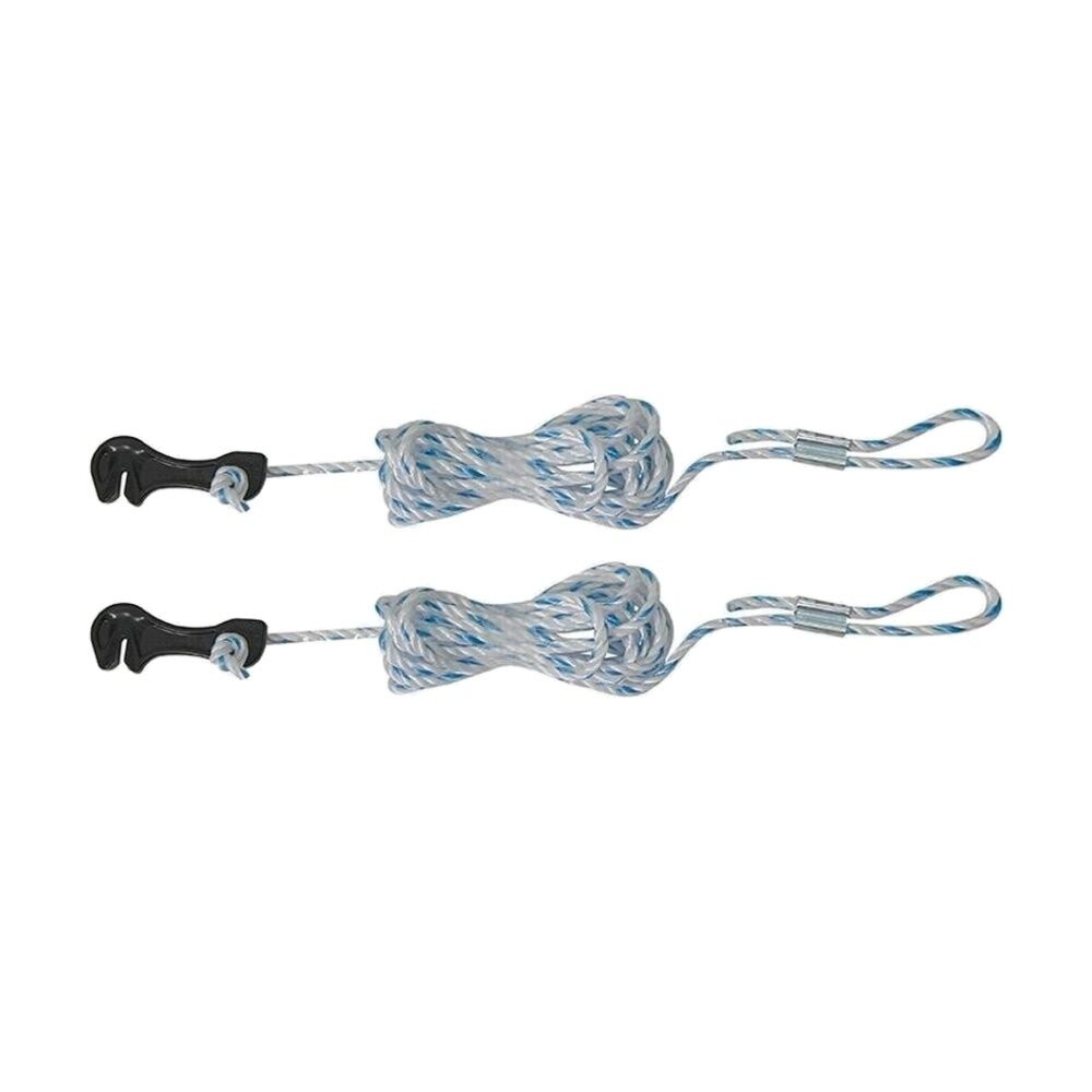 2x4pc Oztrail Guy Rope Pre Pack Solid With Plastic Hook Slider 4mm