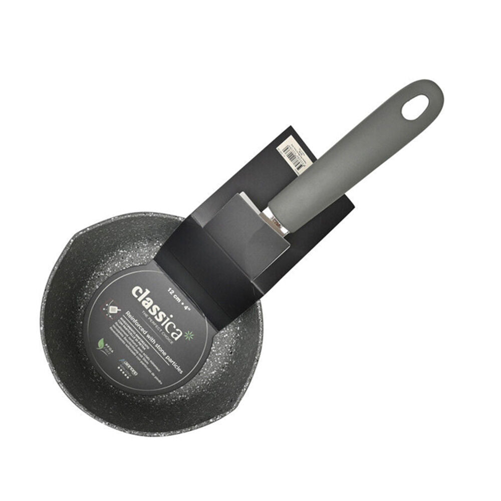 Classica Mini Milk Pot Round Non-Stick Sauce Pan 12 cm Grey