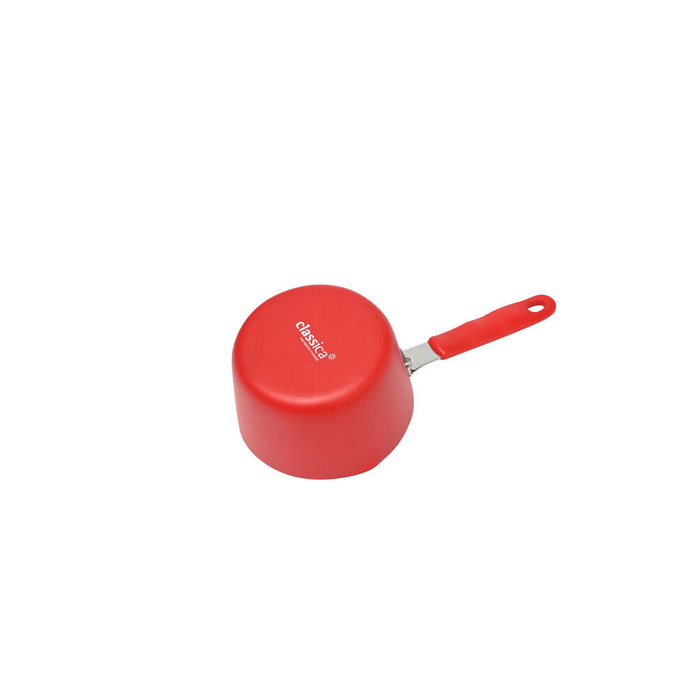2PK Classica Mini Milk Pot Round Non-Stick Sauce Pan 12 cm Red